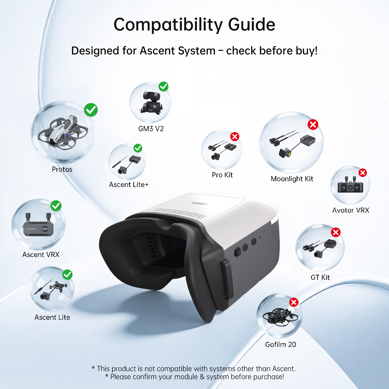 CADDXFPV WALKSNAIL Ascent Gözl - Skyzone Cobra X V2 Fpv Goggles incelemesi ve fiyatı