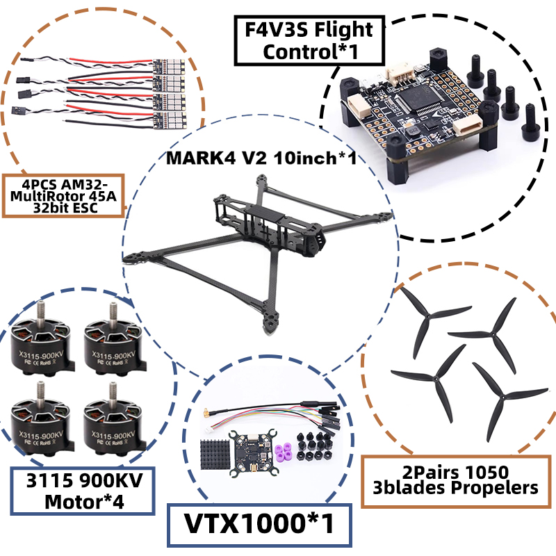 MARK4 V2 10 inç F4V3S/F4V3S PL - Radiomaster Ranger 2.4Ghz Elrs Module incelemesi ve fiyatı